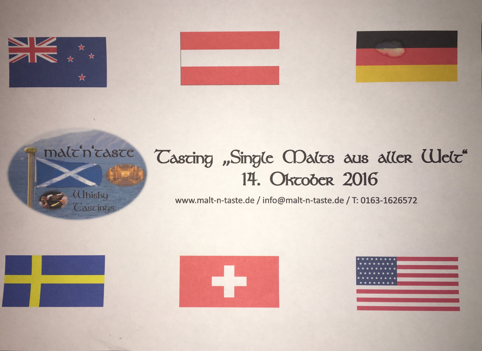 Tasting: Aus aller Welt 2016